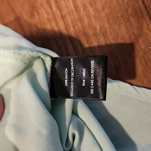 Torrid Challis with Embroidered Sleeve Top sz 0 (L -10) - Picture 10 of 14